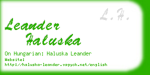 leander haluska business card